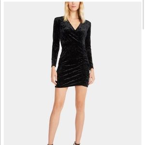 Betsey Johnson little black dress. Velour.